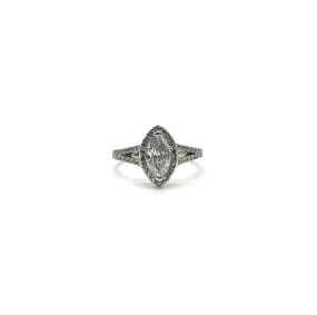 1.25ctw Marquise Diamond Halo Ring