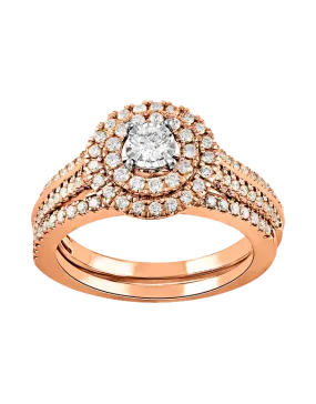 14ct Rose Gold Diamond Ring - 783733