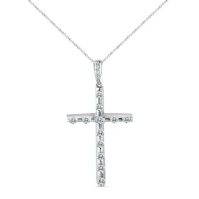14K PENDANT DIAMOND CROSS (102DP2136-75-CR)