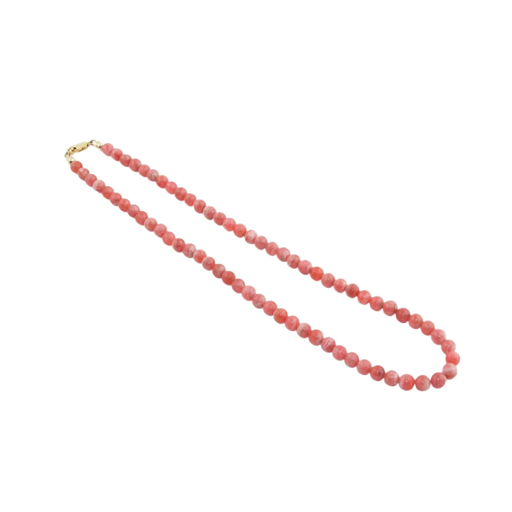 17.5" Rhodochrosite Beaded Necklace