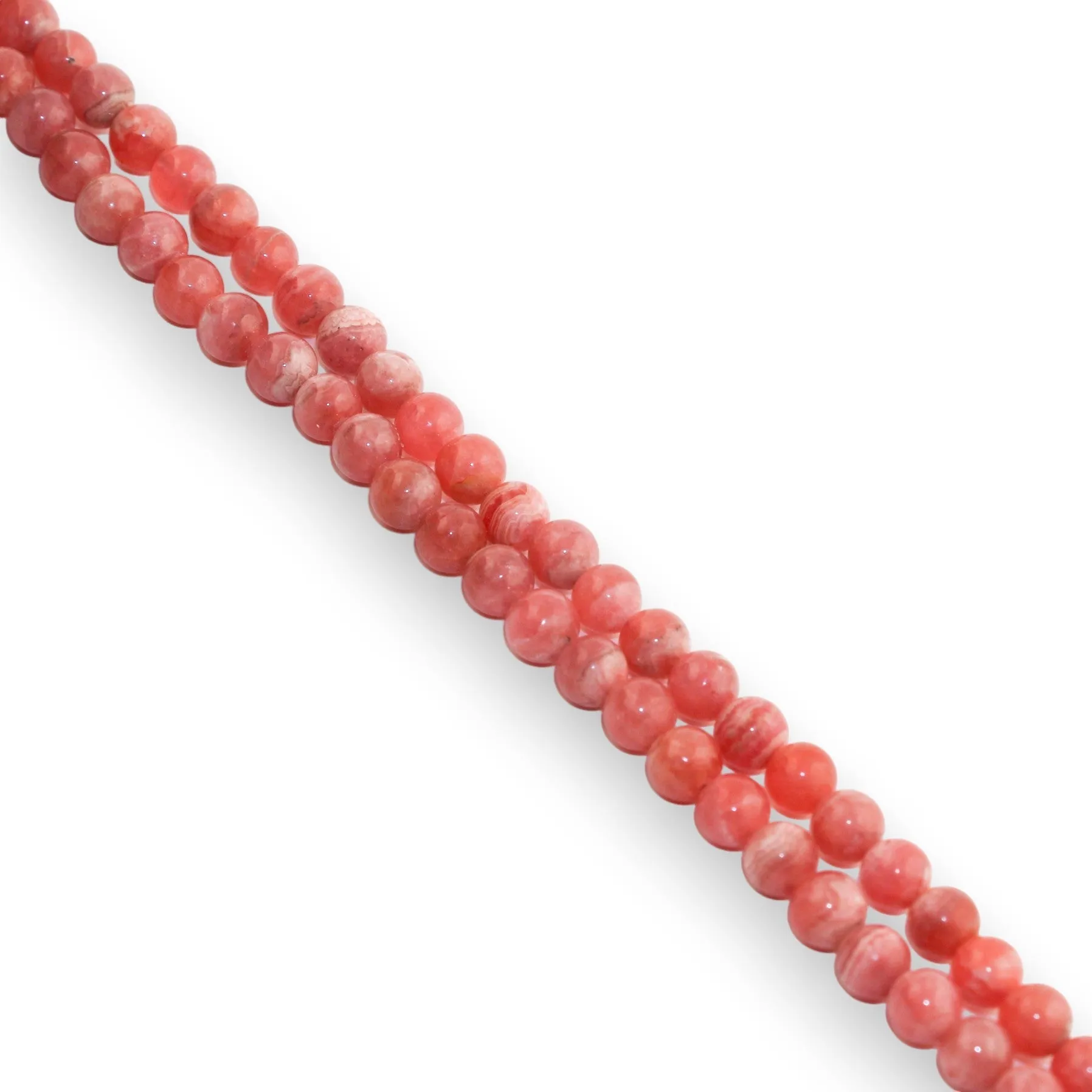 17.5" Rhodochrosite Beaded Necklace