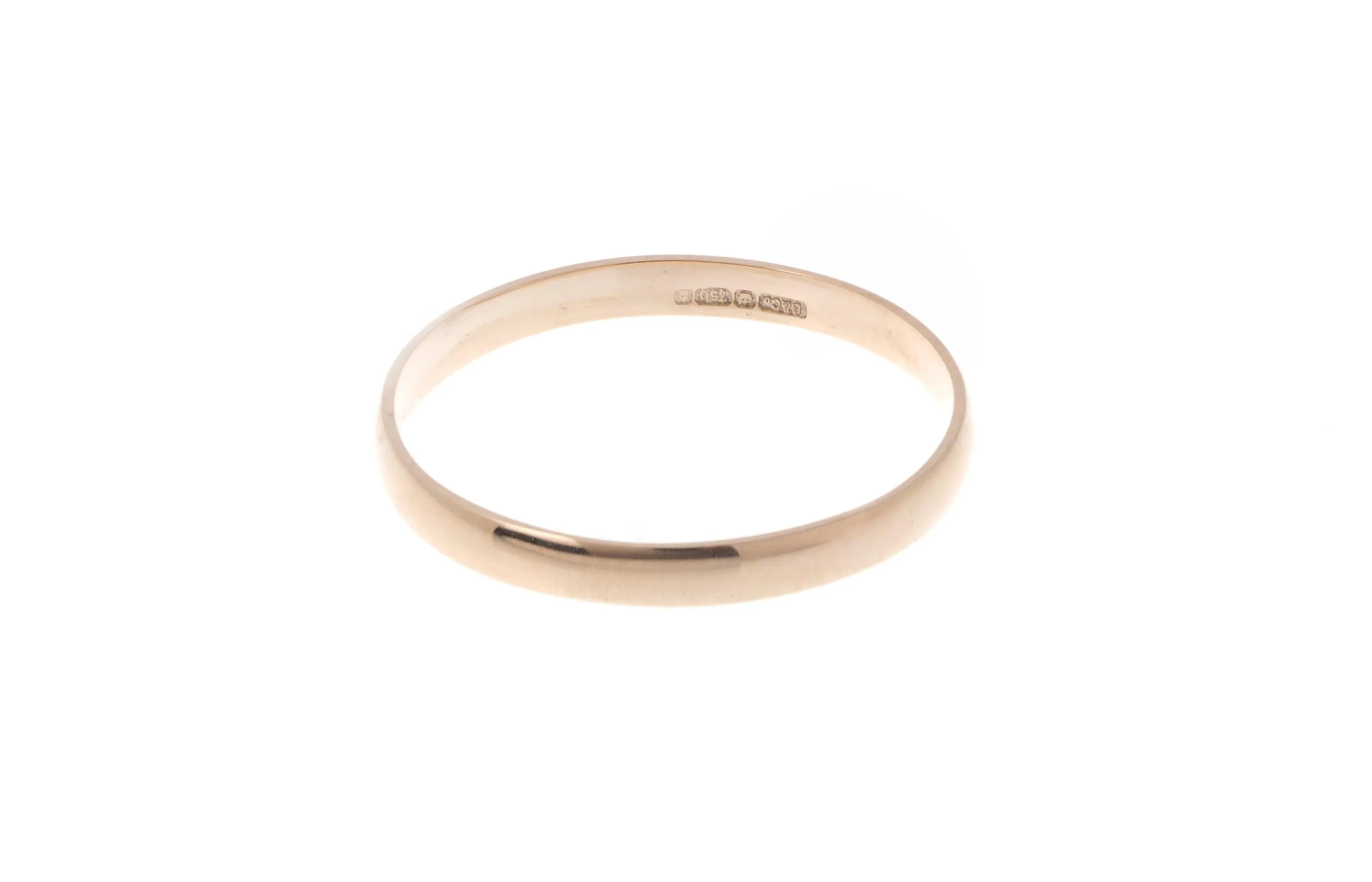 18ct 'Blush' Rose Gold Court Wedding Band R/WBUFHBlush (2mm)