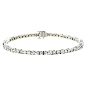 18K White Gold 7-Inch Diamond Tennis Bracelet
