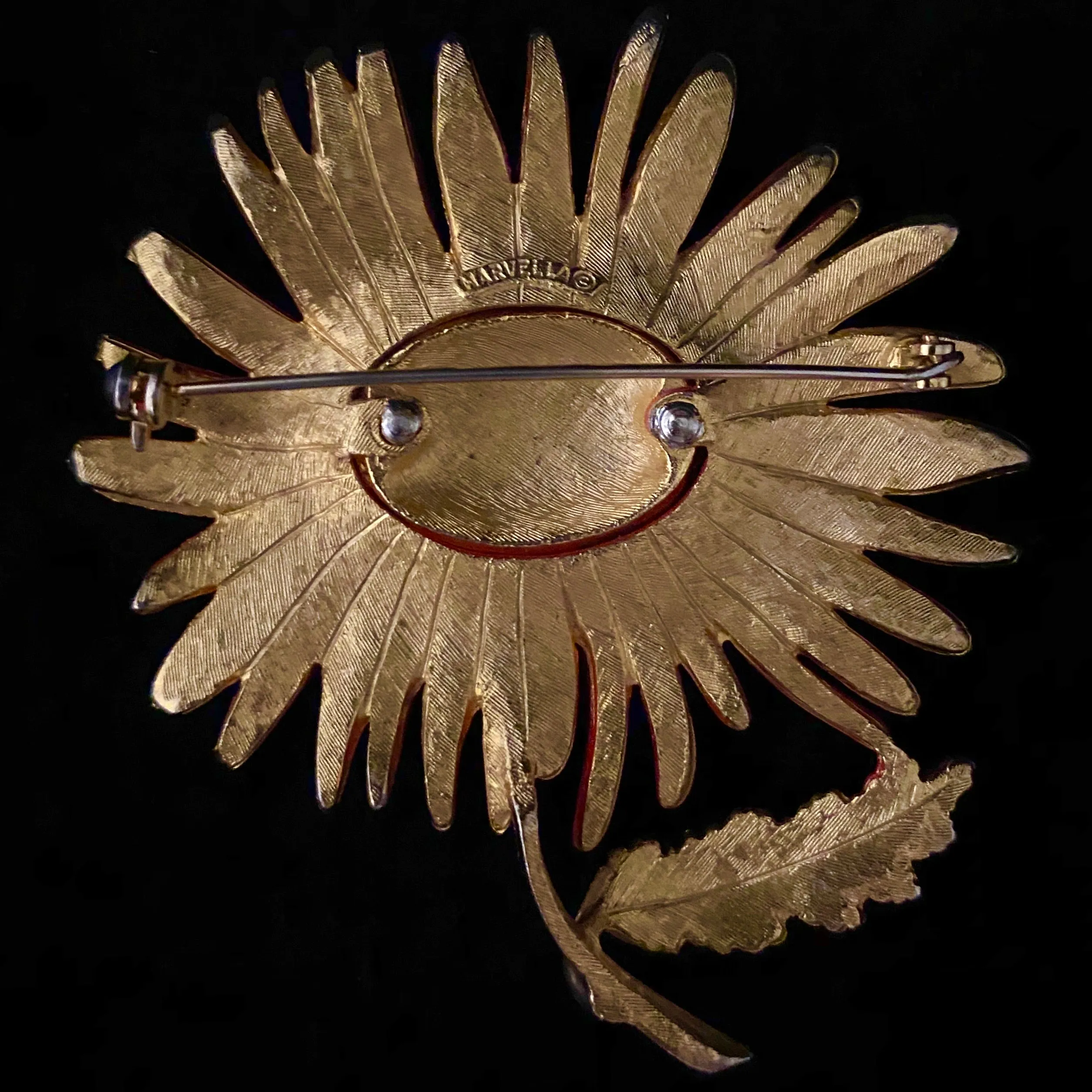 1950s Marvella Flower Brooch
