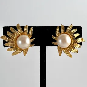 1960s Celebrity NY Pearl Earrings