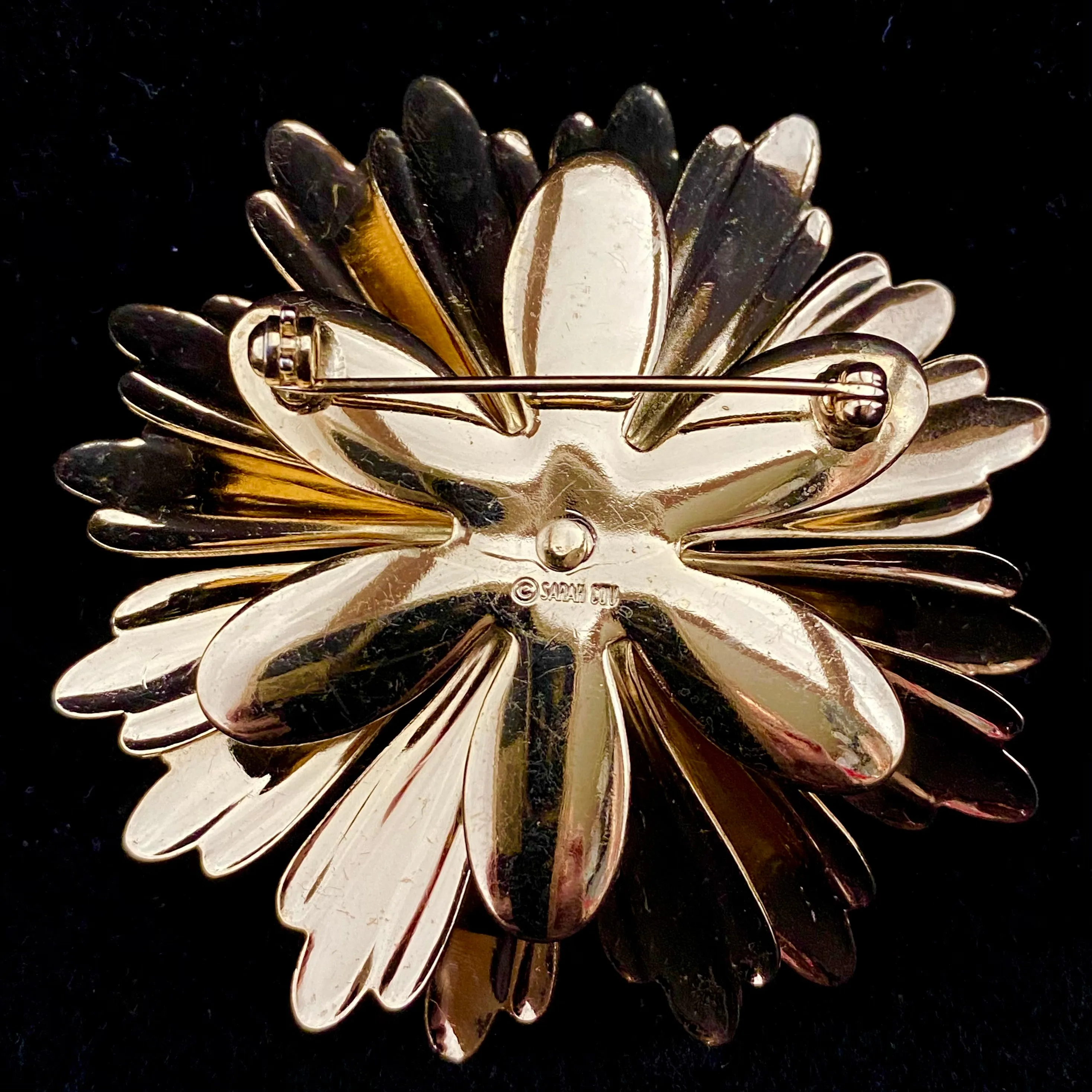 1969 Sarah Coventry Sunflower Brooch