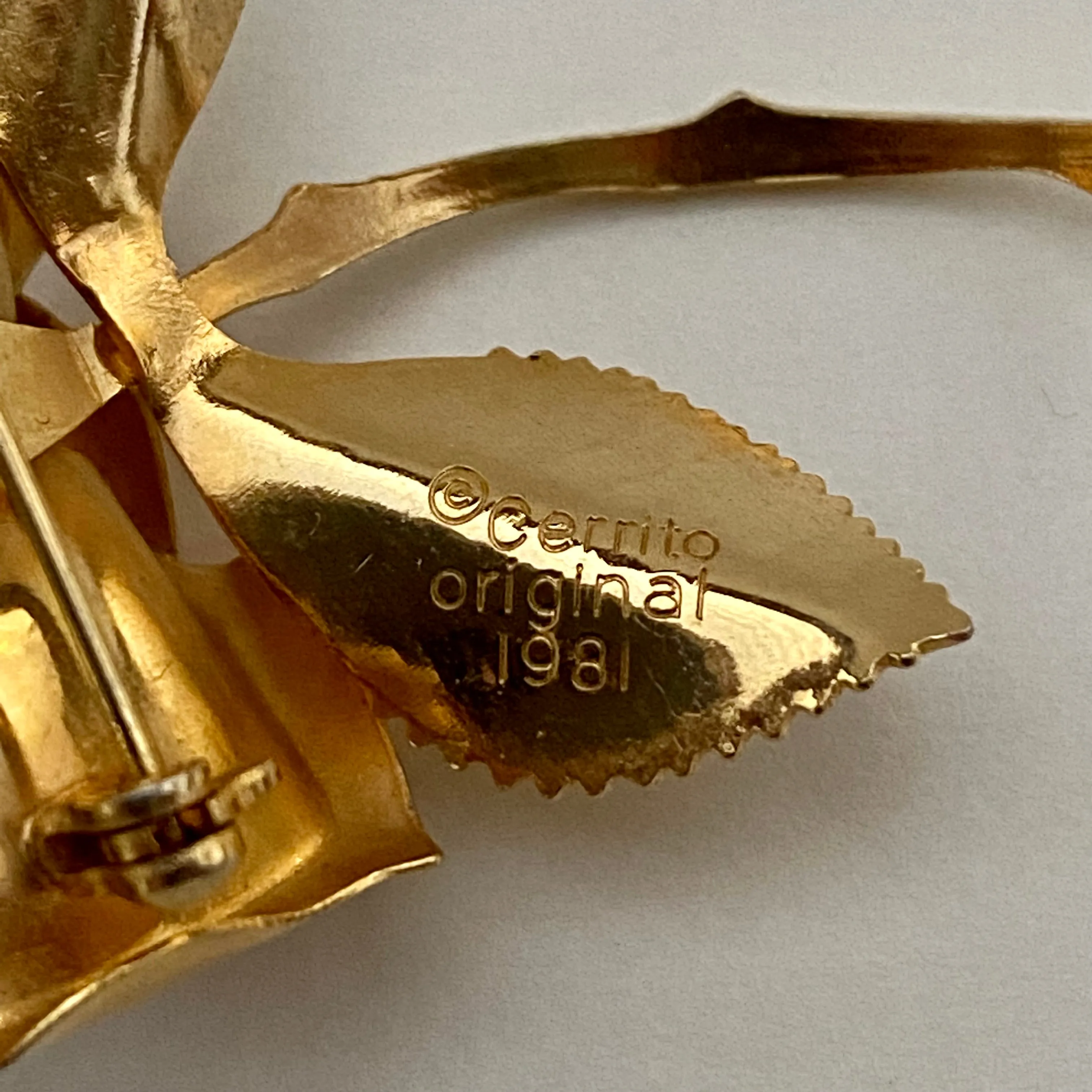 1981 Cerrito Rose Brooch
