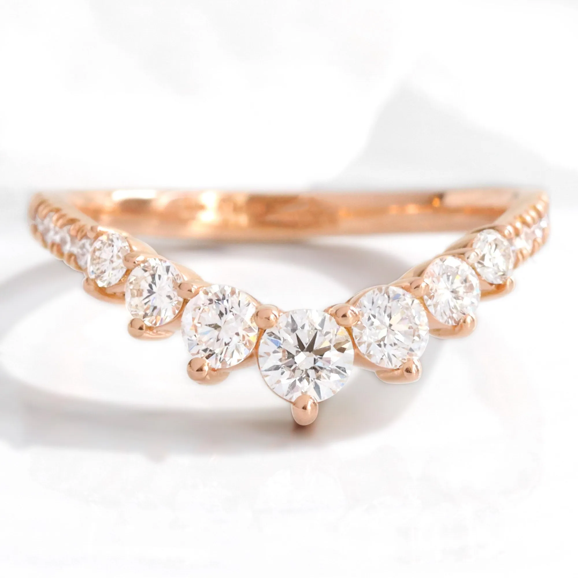 2.21 Ct. Pear Lab Diamond 3 Stone Ring Set w/ Large 7 Wedding Band in Forever Setting
