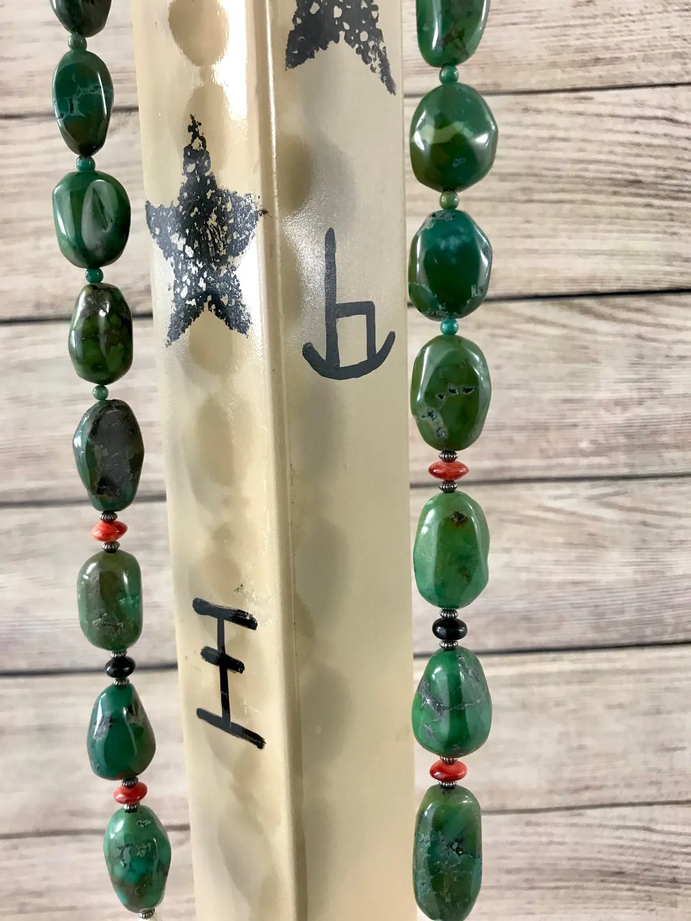 24” Inch Green Turquoise Necklace