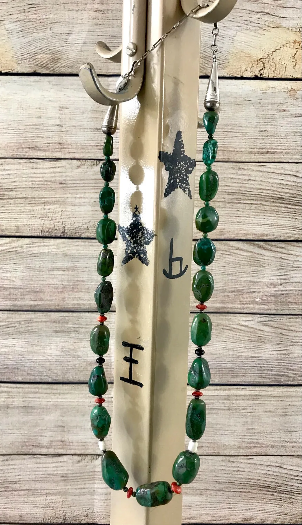 24” Inch Green Turquoise Necklace