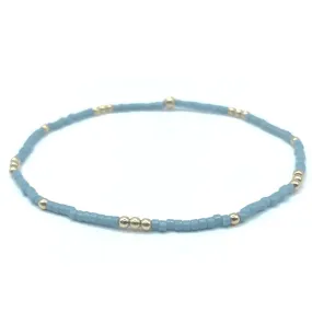 2mm Newport Pale Turquoise Waterproof Bracelet