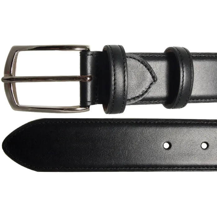 34 mm Sartorial Buffed Leather Belt Black