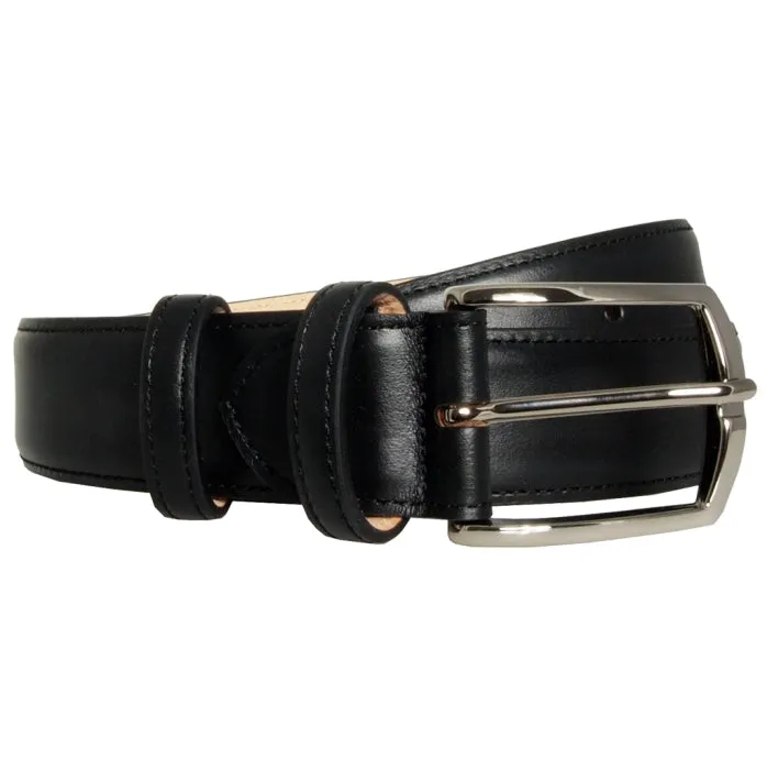 34 mm Sartorial Buffed Leather Belt Black