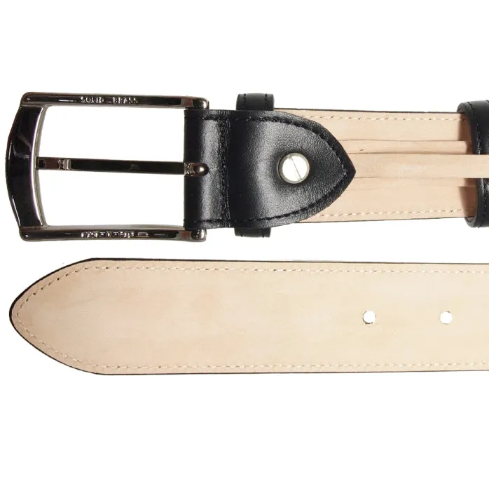 34 mm Sartorial Buffed Leather Belt Black
