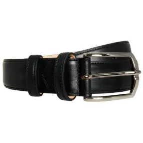 34 mm Sartorial Buffed Leather Belt Black