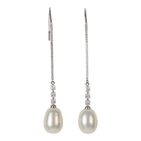 343-01-S | SILVER CHAIN DROP EARRINGS