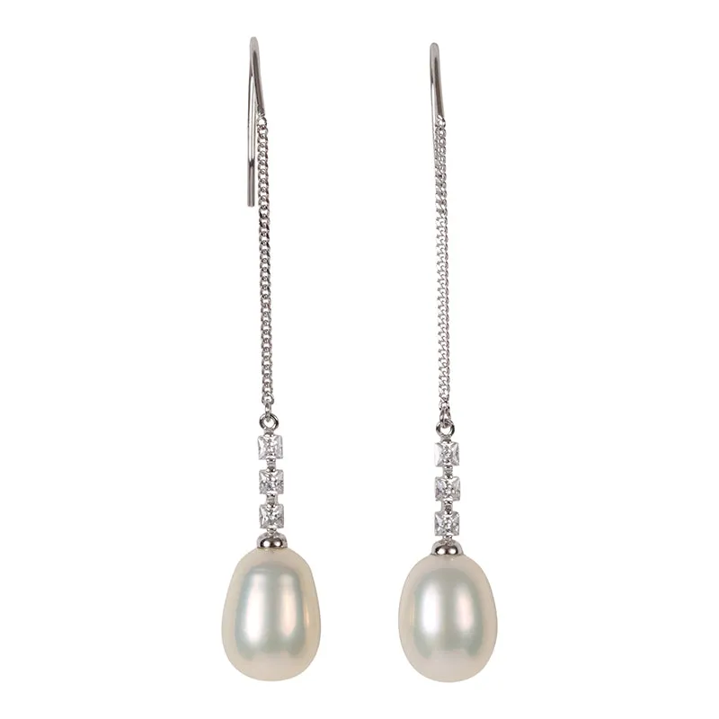 343-01-S | SILVER CHAIN DROP EARRINGS