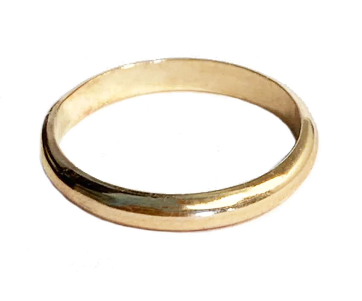 3mm Band Gold Fill