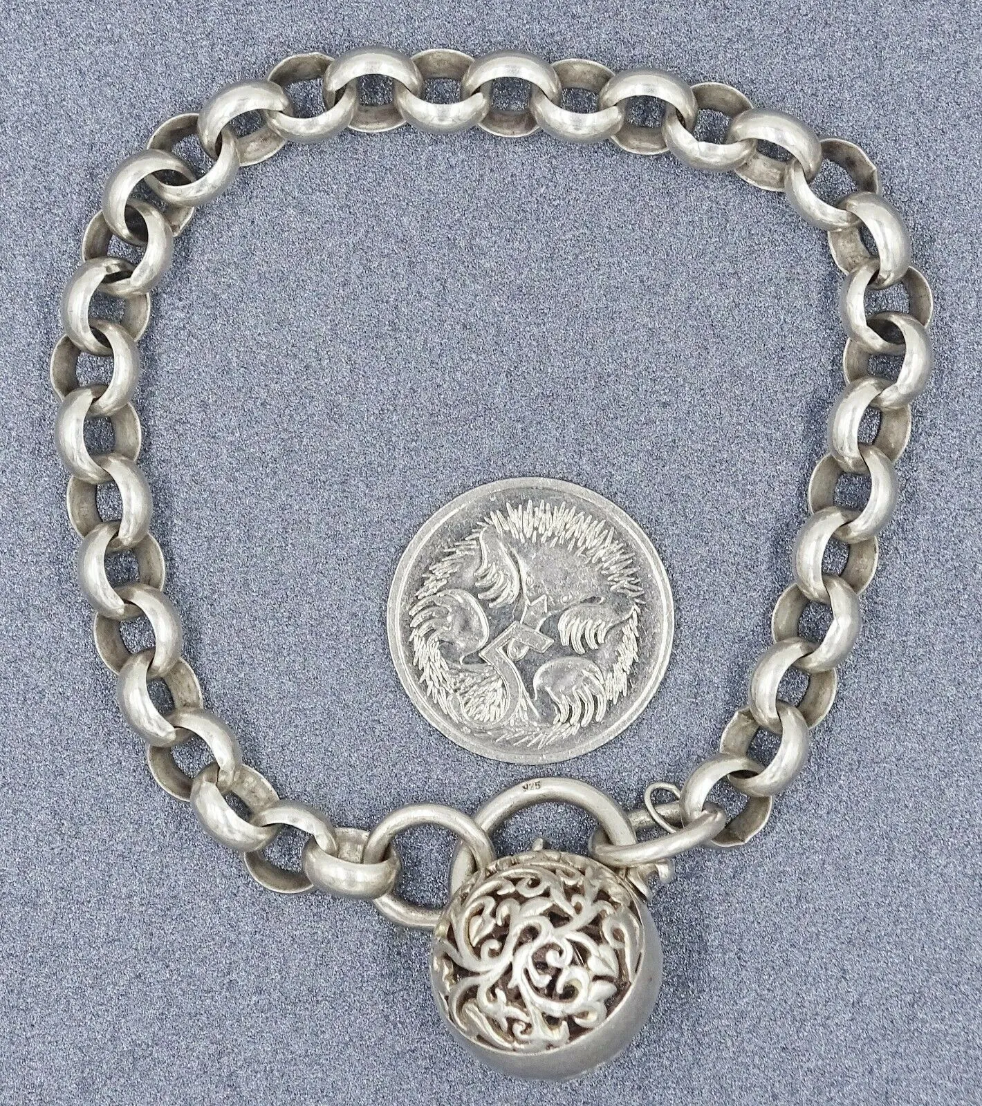 925 Sterling Silver Belcher Chain Bracelet