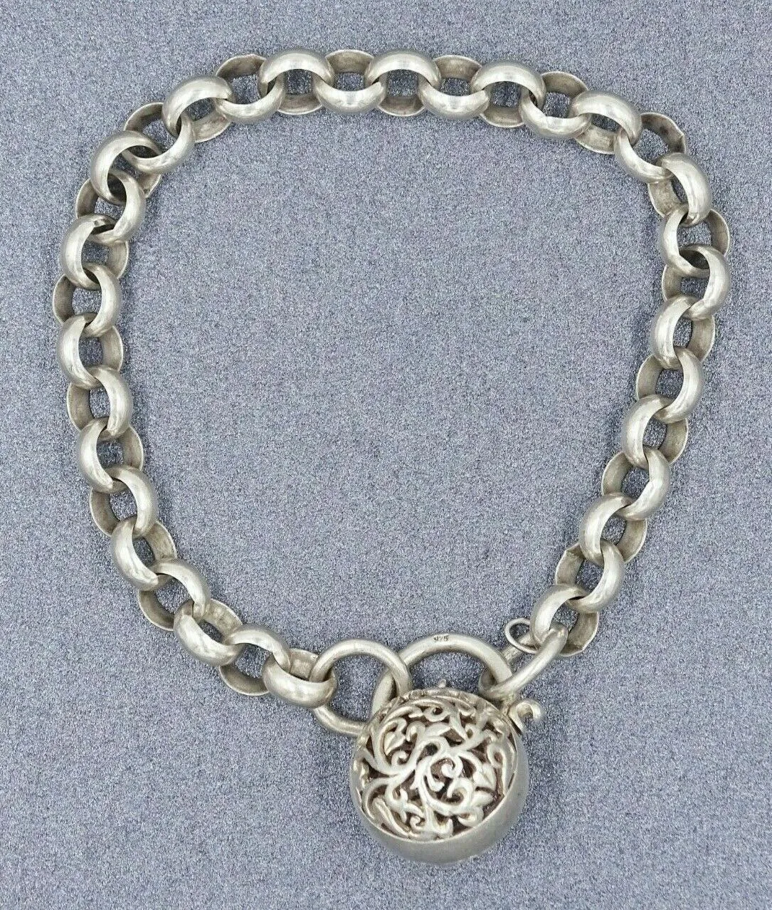 925 Sterling Silver Belcher Chain Bracelet
