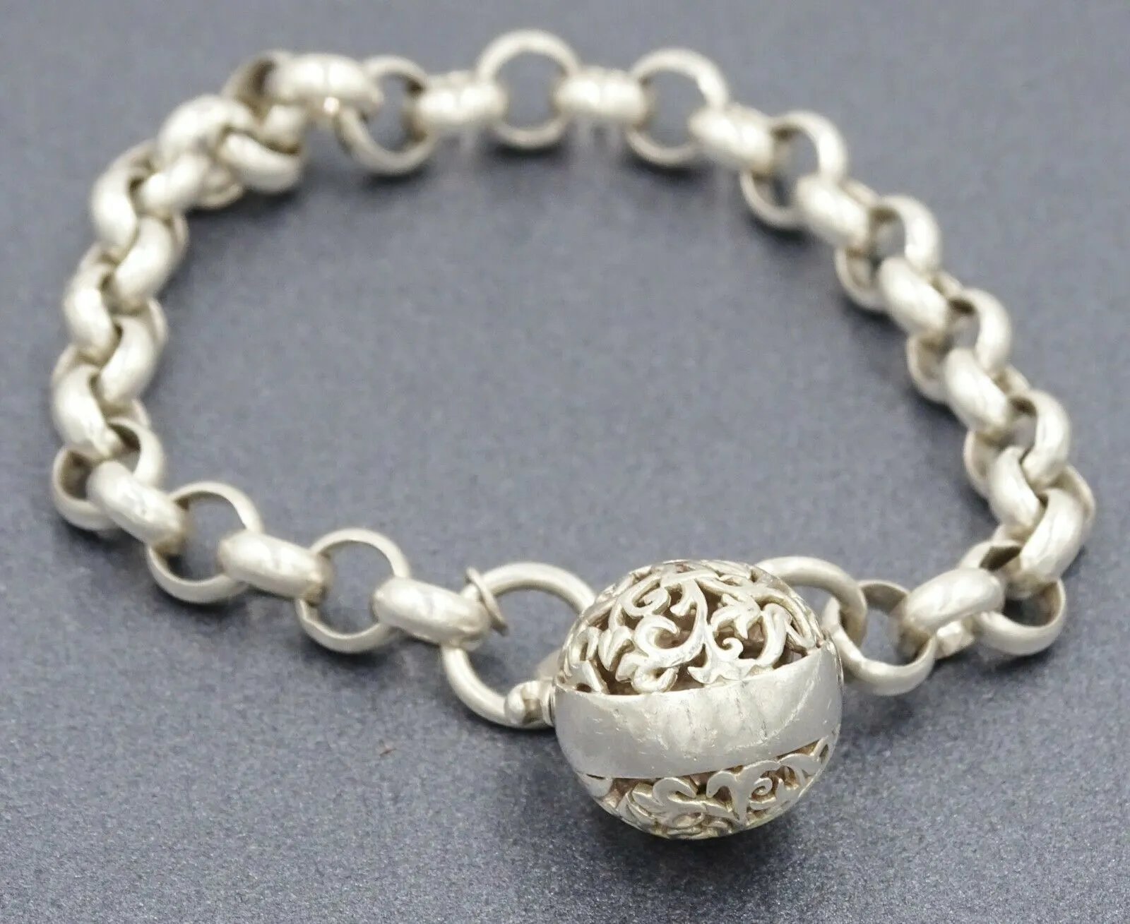925 Sterling Silver Belcher Chain Bracelet