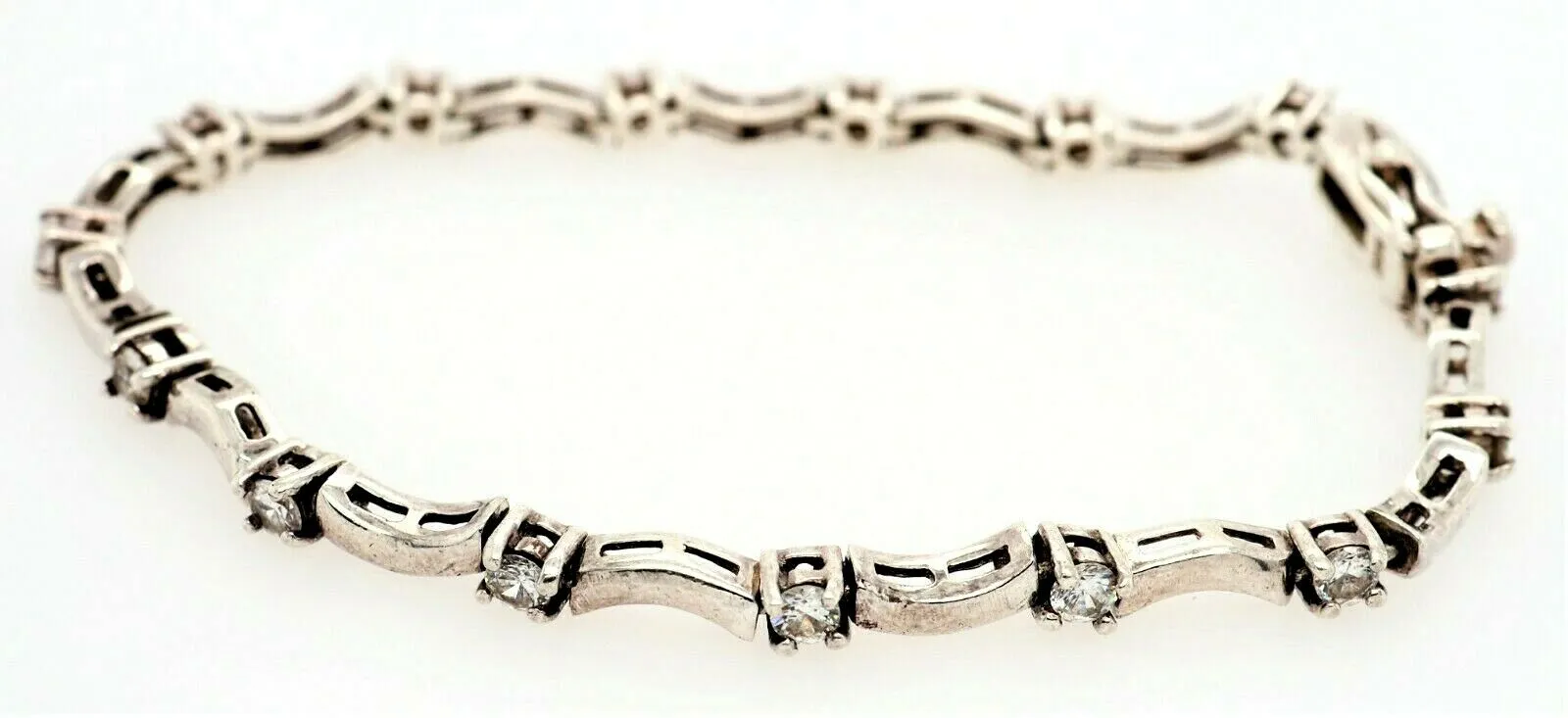 925 Sterling Silver Cubic Zirconia Bracelet
