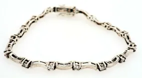 925 Sterling Silver Cubic Zirconia Bracelet