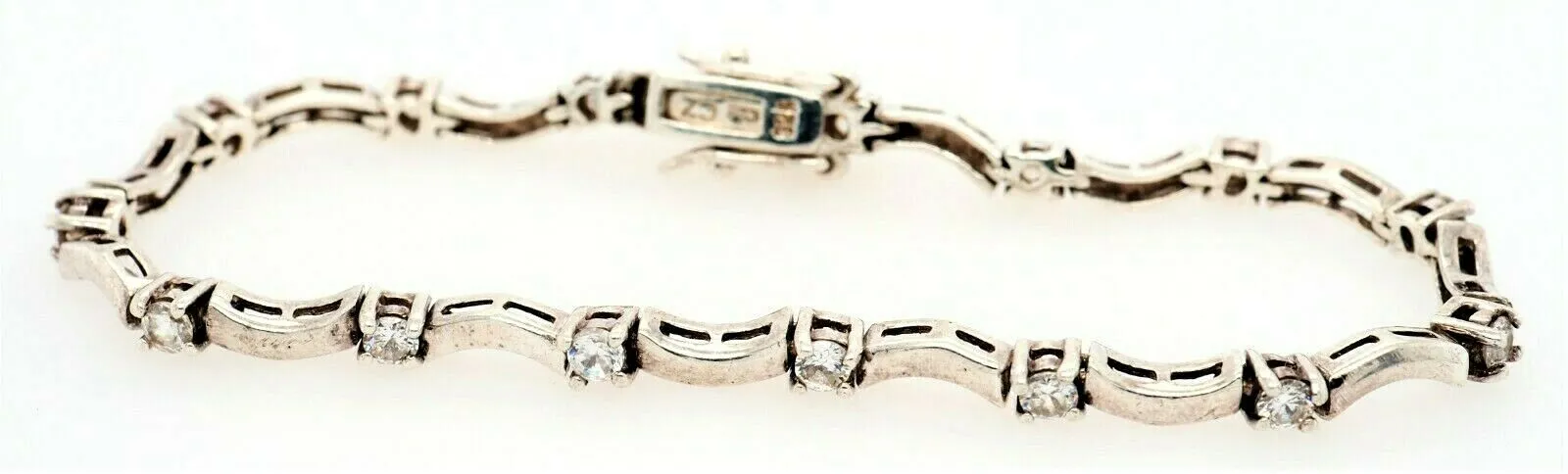 925 Sterling Silver Cubic Zirconia Bracelet