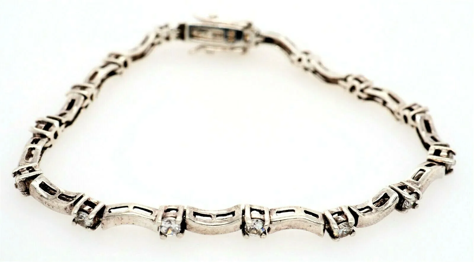 925 Sterling Silver Cubic Zirconia Bracelet