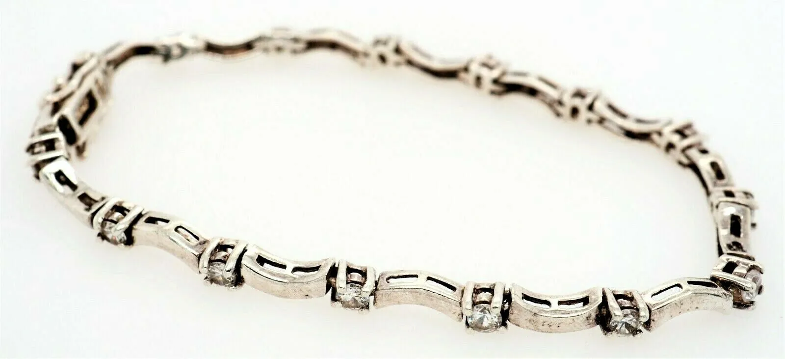 925 Sterling Silver Cubic Zirconia Bracelet