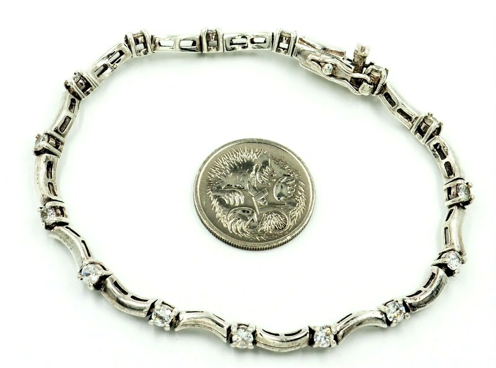 925 Sterling Silver Cubic Zirconia Bracelet