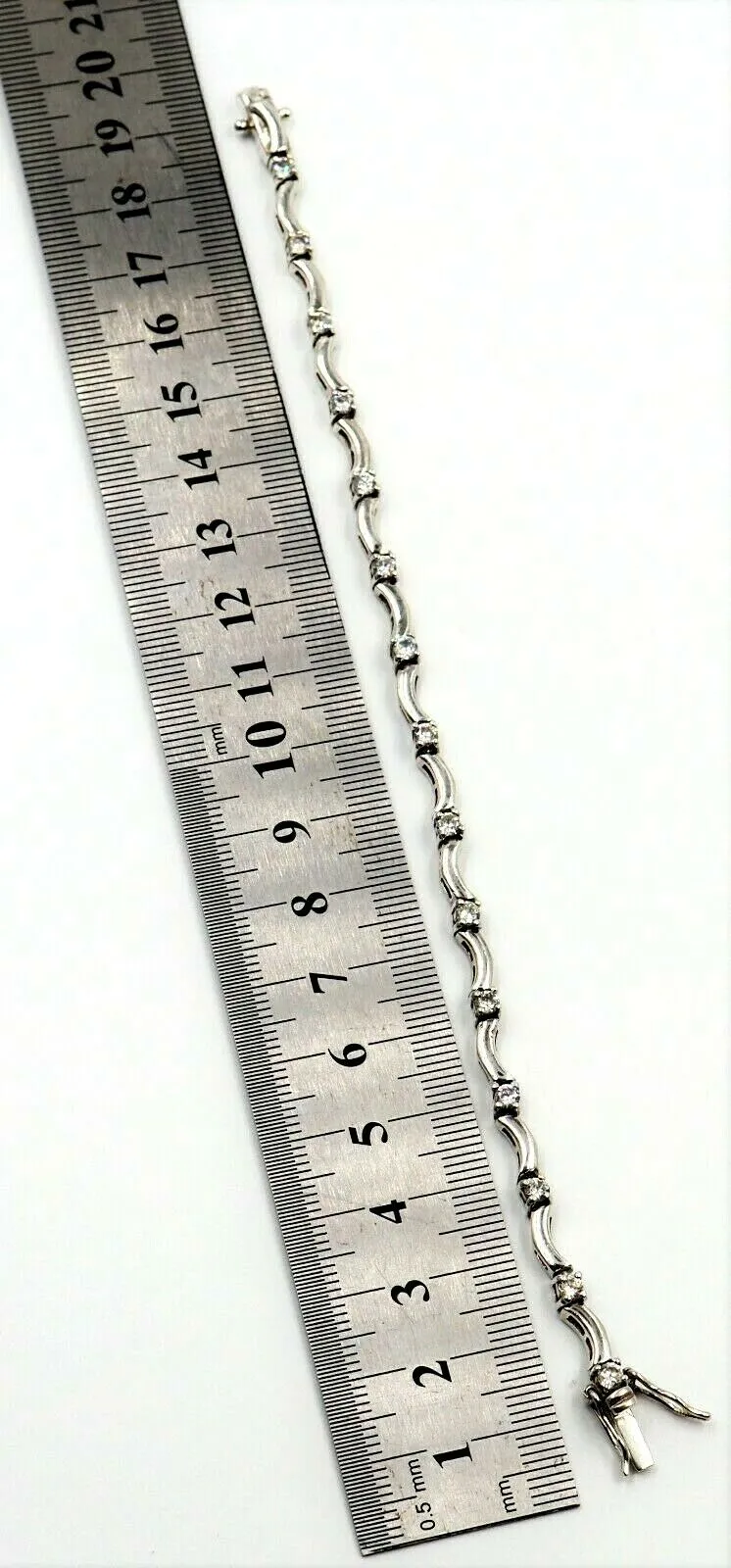 925 Sterling Silver Cubic Zirconia Bracelet