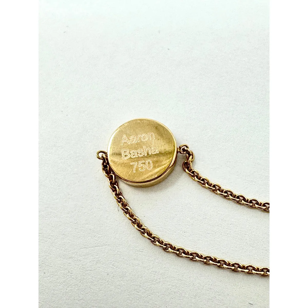 Aaron Basha 18K Rose Gold Evil Eye Pendant Bracelet