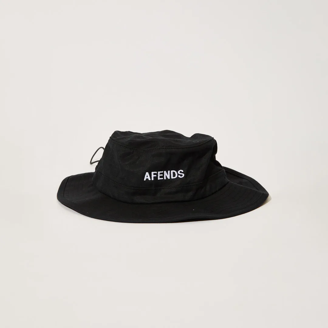 AFENDS Unisex Needle - Bucket Hat - Black