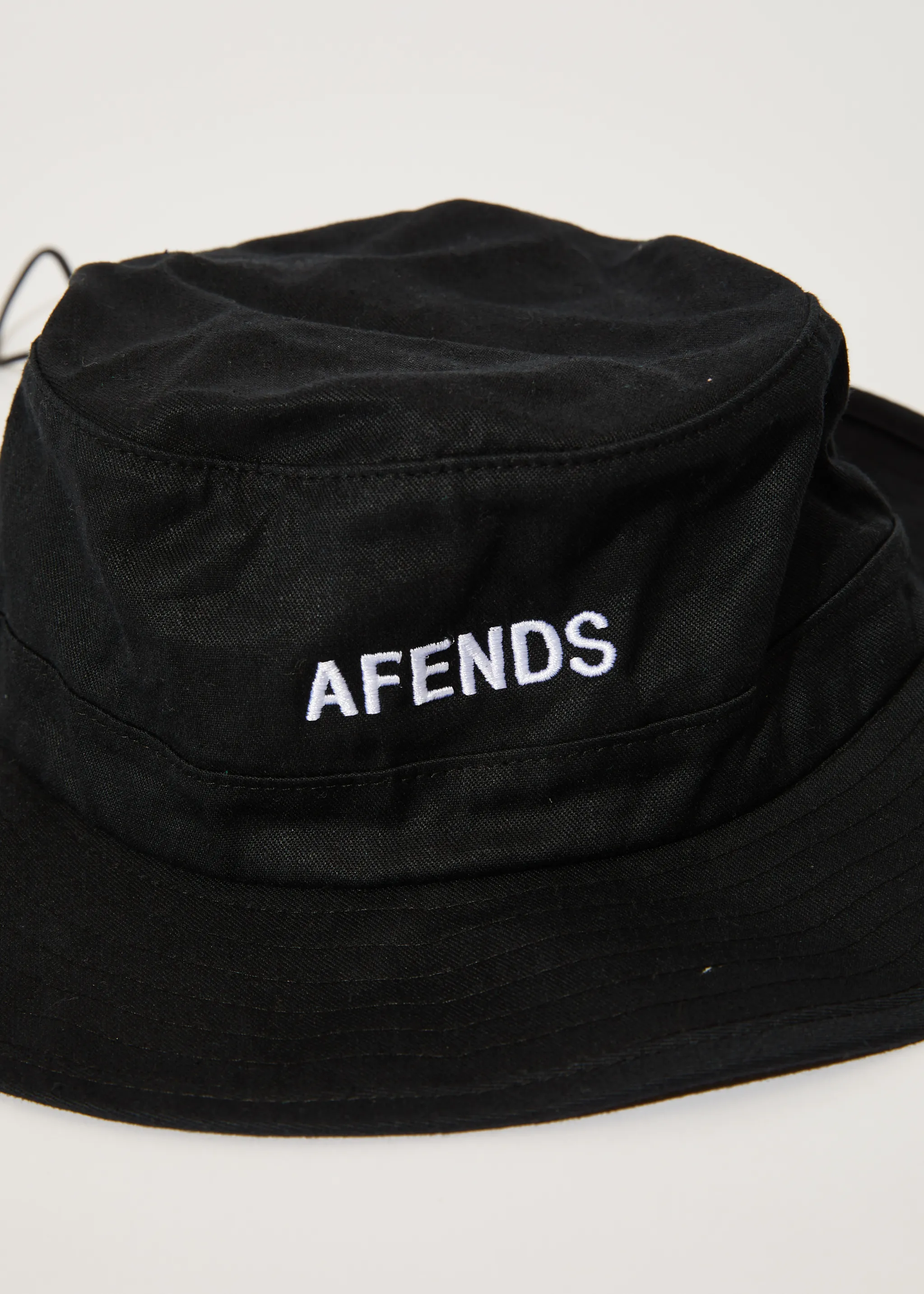 AFENDS Unisex Needle - Bucket Hat - Black