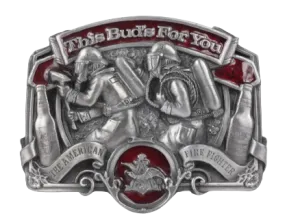 American Firefighters This Buds for You Belt Buckle