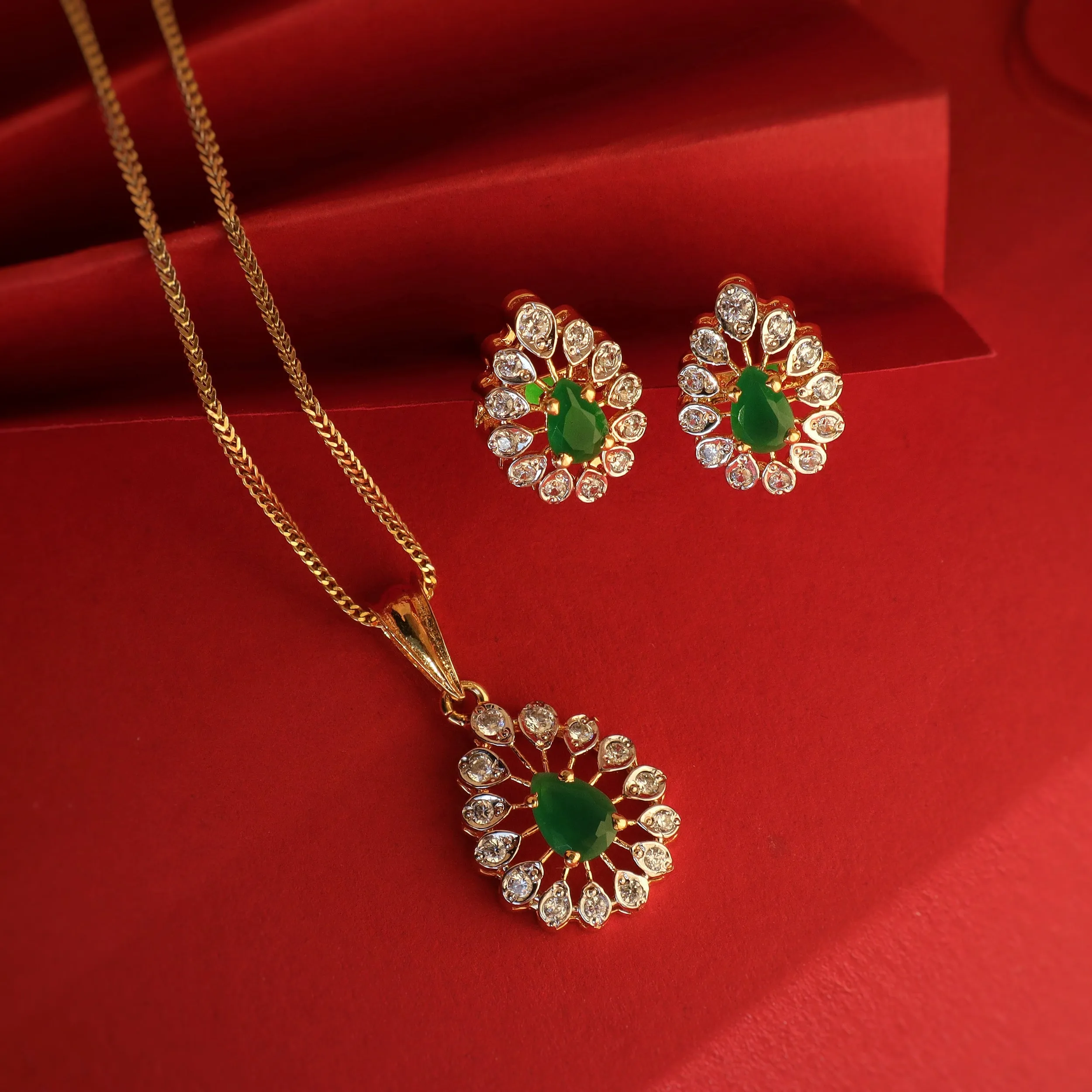 Ancelin - With Jade & Cubic Zircon