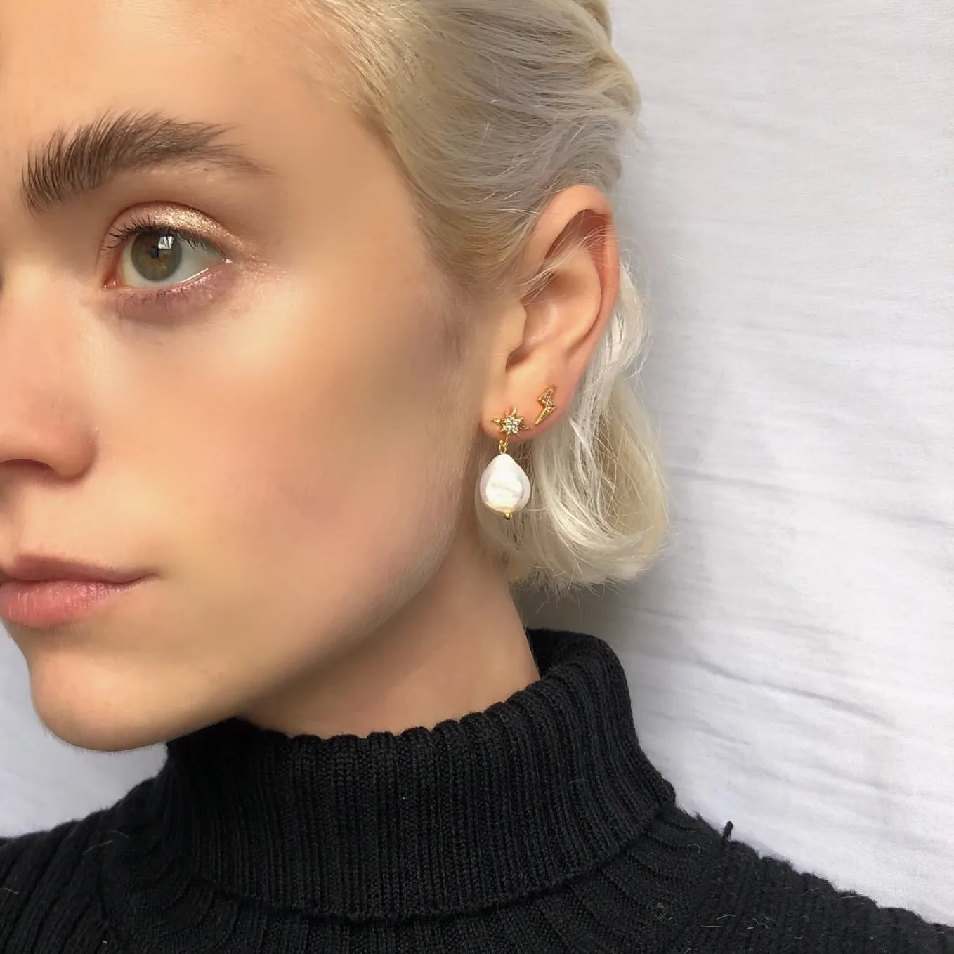 Aries Pearl Earrings
