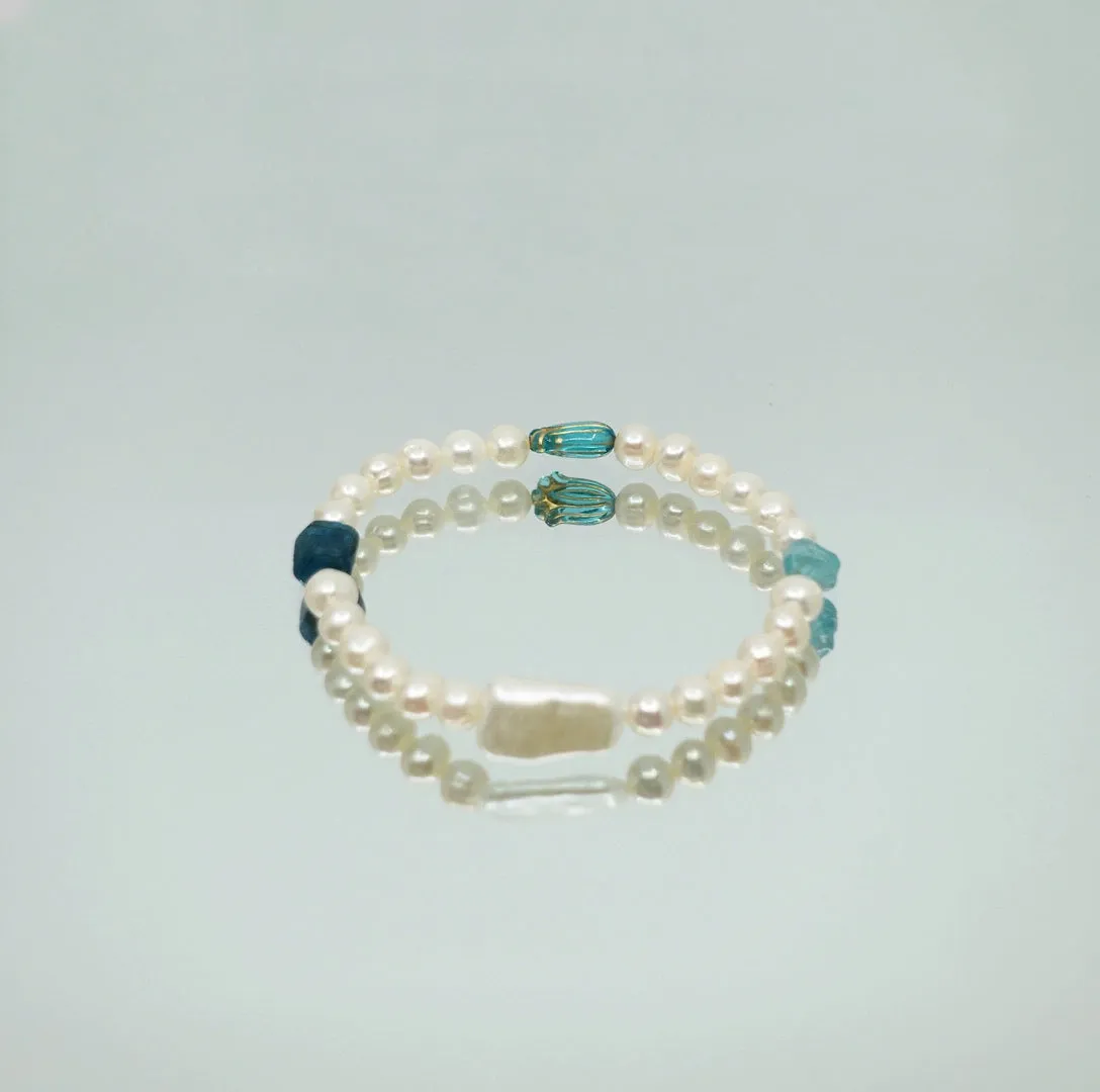 Atlantis Beaded Pearl Bracelet