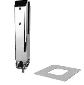 Balustrade Spigot Madrid Deluxe SS2205 Core Drill Spigot With Dress Ring (suits 15mm to 17.52mm glass)