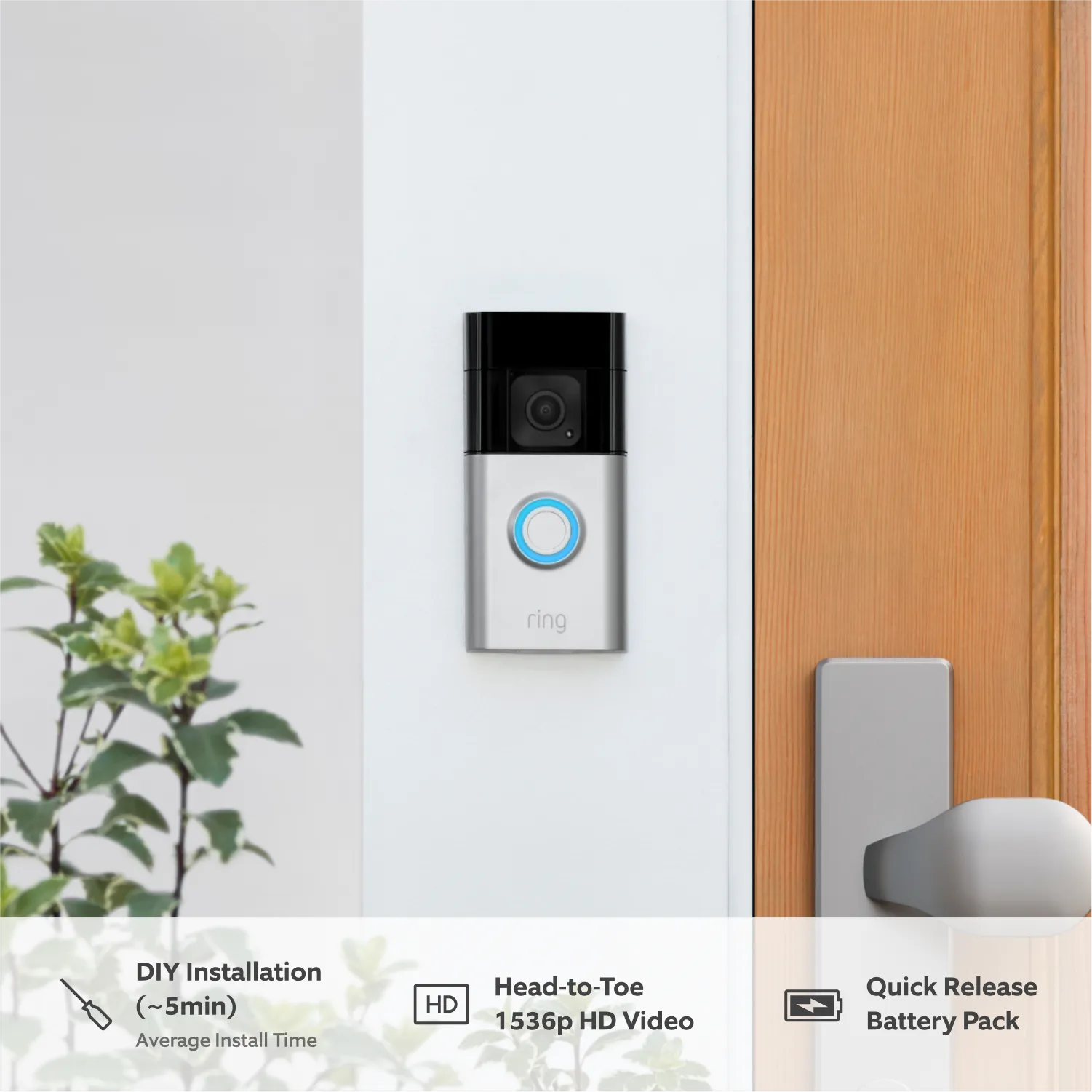 Battery Video Doorbell Plus   Indoor Camera (2nd Gen)
