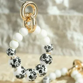 Black Oshibana Earrings