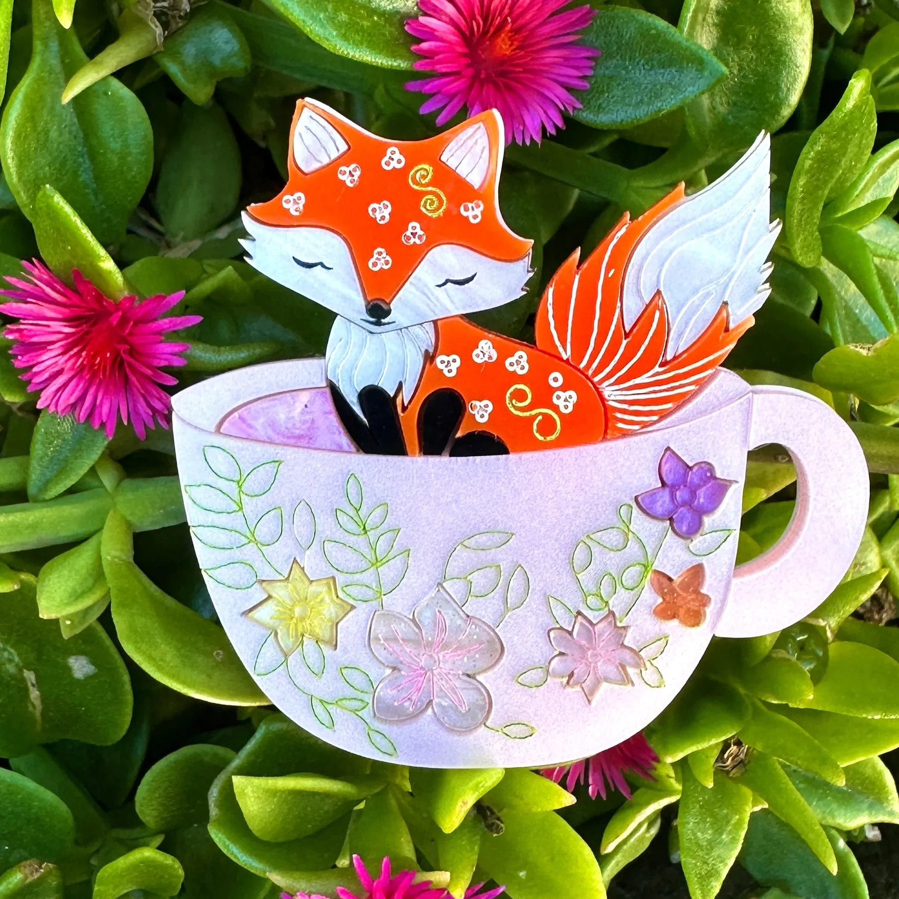 Blossom Whisker - brooch - Set of 4