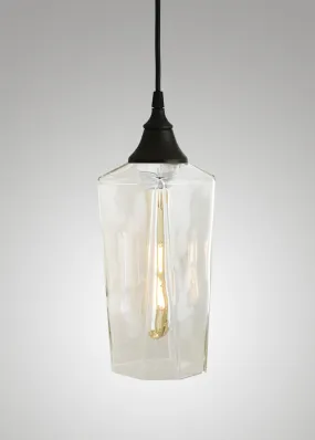 Bottle Glass Pendant, Clear