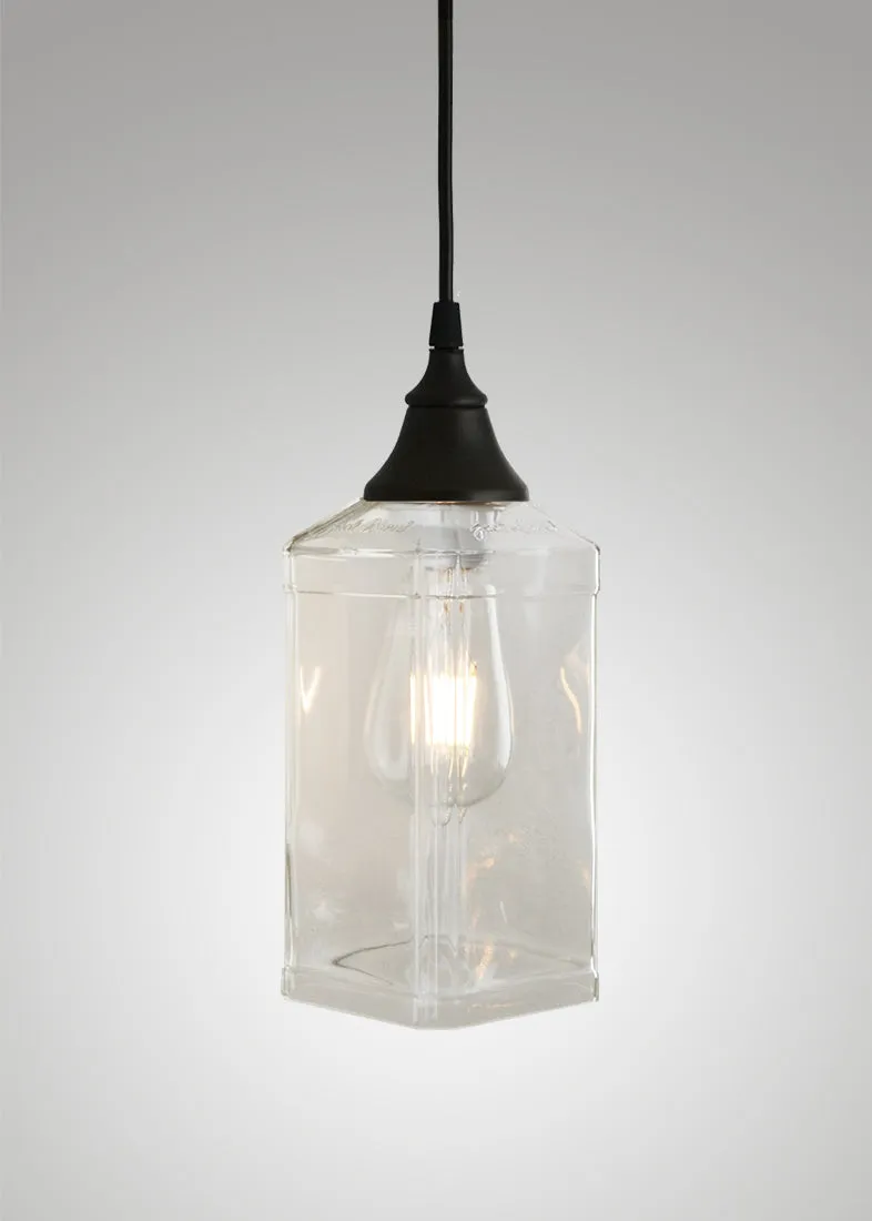 Bottle Glass Pendant, Clear