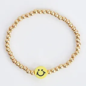 Bracelet Beaded Happy Face