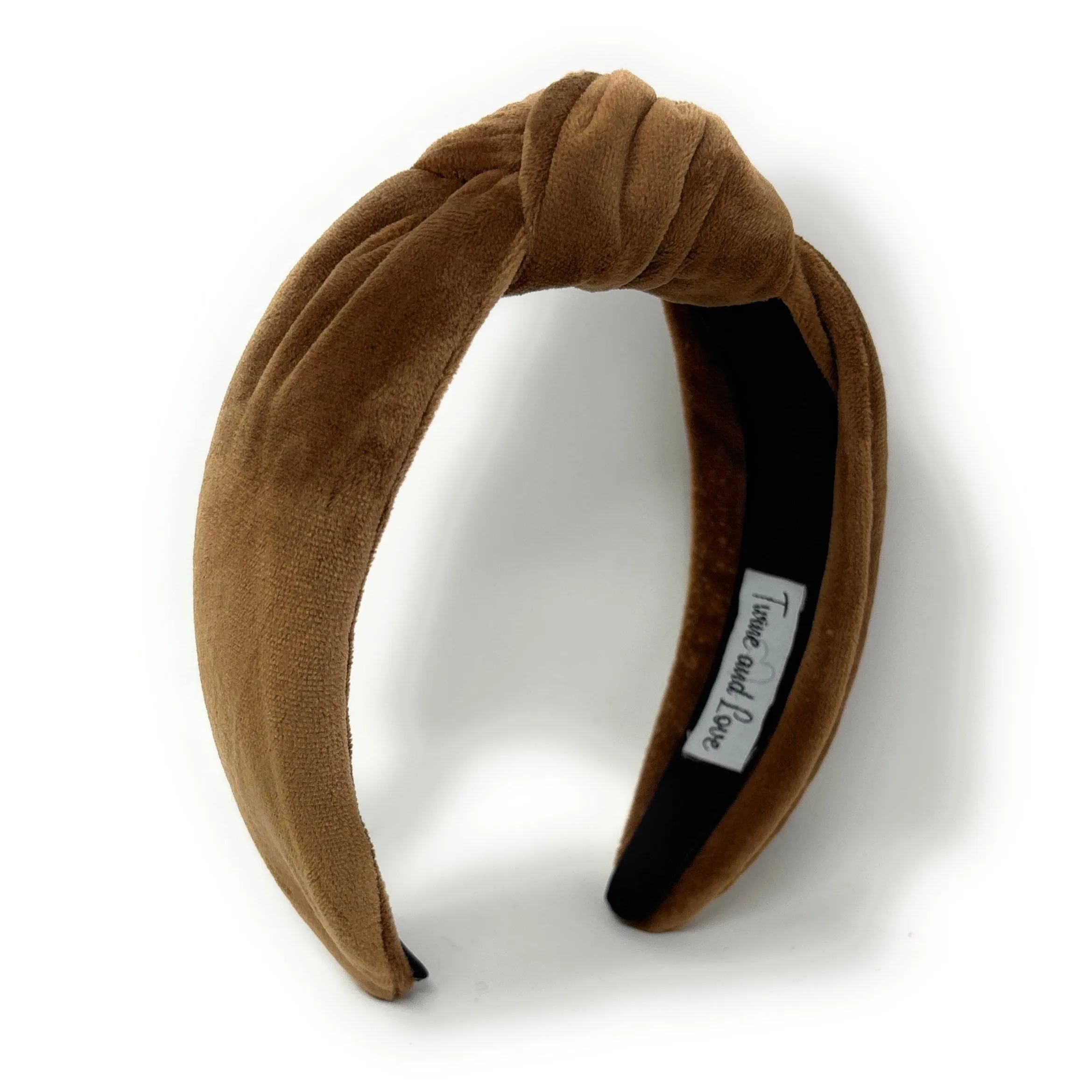 Brown Velour Knot Headband