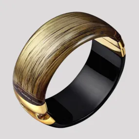 Brushed Gold Bangle
