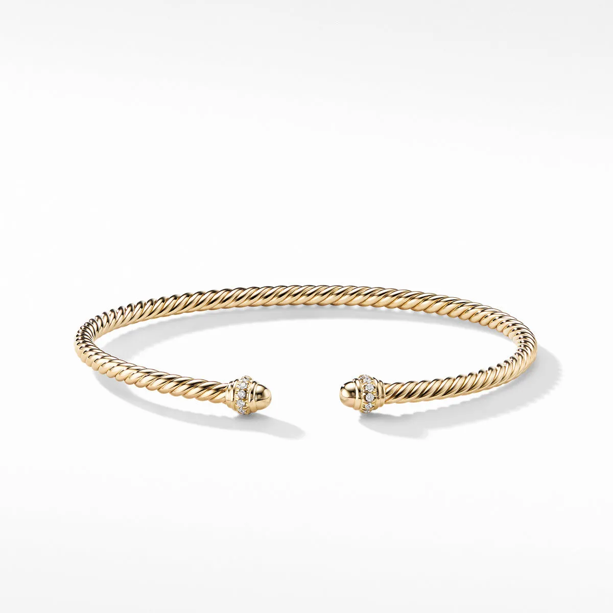 Cable Spira Bracelet in 18K Gold with Diamonds