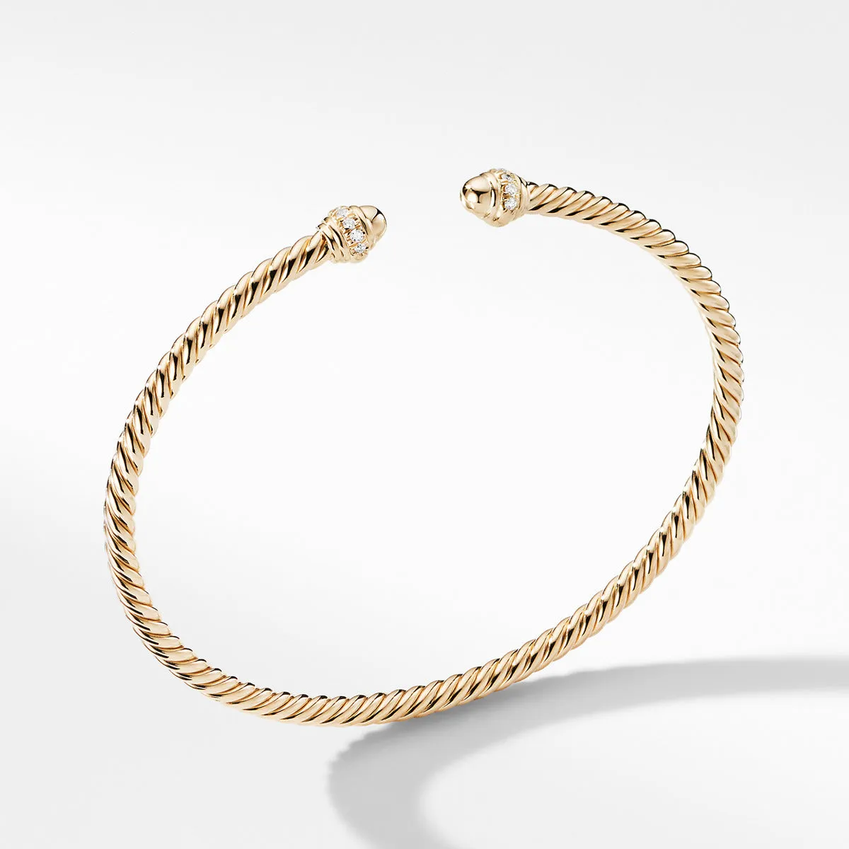 Cable Spira Bracelet in 18K Gold with Diamonds